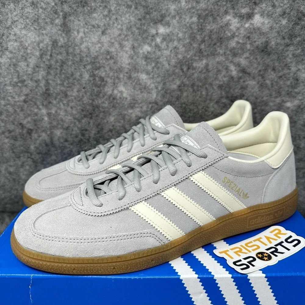 Adidas Originals Handball Spezial Shoes Mens Size 11 Grey Cream Suede IF7086